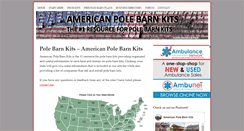 Desktop Screenshot of americanpolebarnkits.com