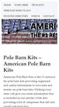 Mobile Screenshot of americanpolebarnkits.com