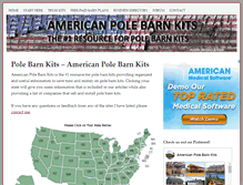 Tablet Screenshot of americanpolebarnkits.com